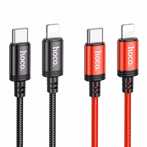 Hoco USB-C - Lightning -kaapeli PD 20W 1 m X89 - musta