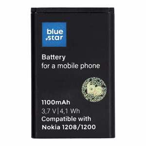 Akku Nokia 1208/1200/C1/1616/1800:lle 1100 mAh Blue Star