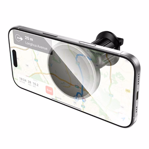 Borofone BH224 Flash -autopidike magneettinen induktiolatauksella tuuletusritilään, musta