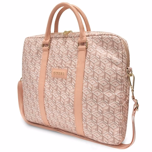 Guess GCube Stripes bag for a 16" laptop - pink