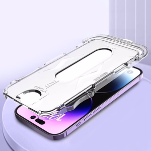 Tempered Glass Full Glue Easy-Stick Box for IPHONE 15 PLUS BLACK