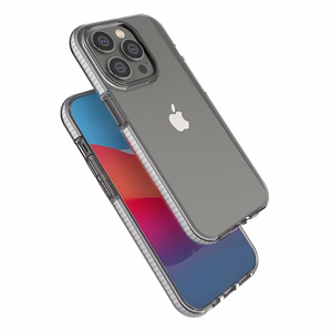 Spring Case tapauksessa iPhone 14 Pro silikoni tapauksessa kehys vaaleanpunainen vaaleanpunainen