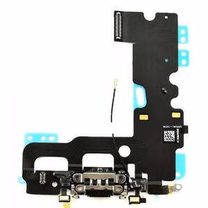 Latausportti yhteensopiva Apple iPhone 7 4.7'' Flexin kanssa musta OEM
