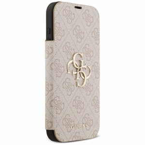 Guess Book 4G Metal Logo -suojakuori iPhone 17 Pro Max - pinkki