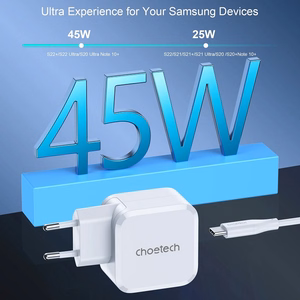 Charger CHOETECH GaN USB Type-C: 45W, PD, QC, PPS