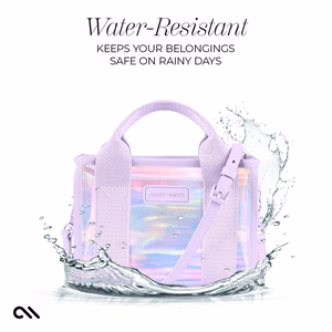 Case-Mate Micro Tote Bag vettä hylkivä olkalaukku, Soap Bubble