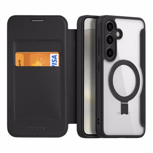Dux Ducis Skin X Pro kotelo magneettisella sormusjalustalla Samsung S24+ - musta