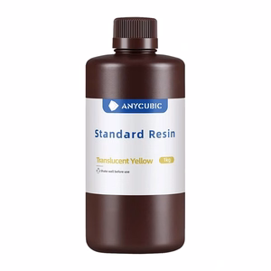 ANYCUBIC Standard Resin -vakiohartsi, läpinäkyvä keltainen