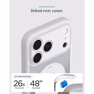 Spigen Ultra Hybrid MagSafe -suojakuori iPhone 18 Pro Max / 17 Pro Max -malleille, hopeanvärinen