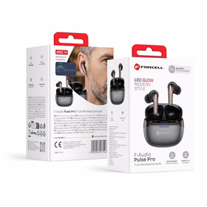 Forcell F-Audio Pulse Pro ANC + ENC TWS wireless earbuds – black