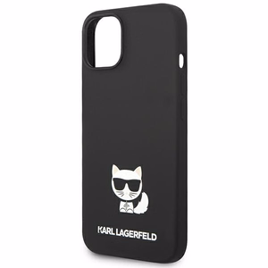 Karl Lagerfeld Silicone Choupette Body -suojakuori iPhone 13:lle / 14:lle / 15:lle, musta