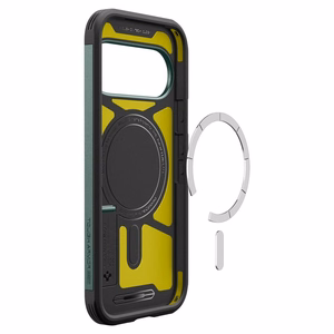 Spigen Tough Armor Mag MagSafe -suojakuori Google Pixel 11 Pro -mallille, tummanvihreä