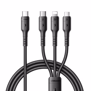 Joyroom S-A61 USB Cable USB-C to USB-C/Lightning/MicroUSB 3.5A 1.2m black