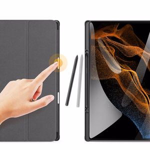 DUX DUCIS DOMO taittuva suojakuori kynälokerolla Samsung Tab S10 Ultra/S9 Ultra/S8 Ultra - musta