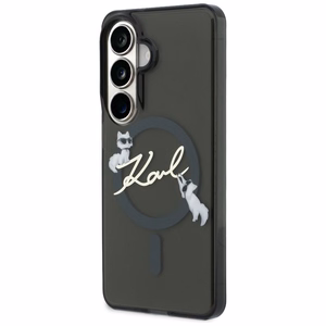 Karl Lagerfeld suojakuori IML KC Script MagSafe Samsung Galaxy S26:lle musta