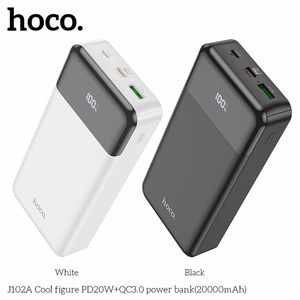 Varavirtalähde (f) Hoco 20000 mAh QC3.0 PD 3A 20W J102A musta