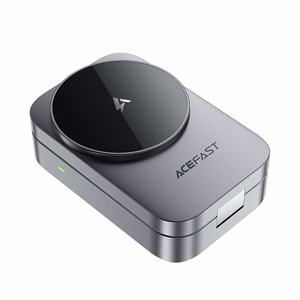 Acefast E22 3-in-1 Langaton Induktiivinen Latausasema, MagSafe yhteensopiva - harmaa