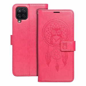 MEZZO Kirjasuojakuori Samsung A12 / M12:lle dreamcatcher magenta