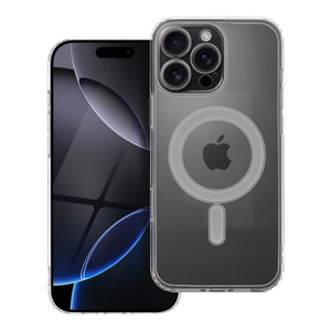 Suojakuori iPhone 16 PRO MAX:lle Clear Mag Cover (STR / CAMERA PROTECTION) yhteensopiva MagSafen kanssa läpinäkyvä