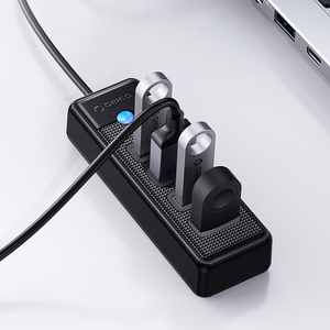 Hub Orico PW4U-U3 USB-A / 4x USB-A 3.0 - black