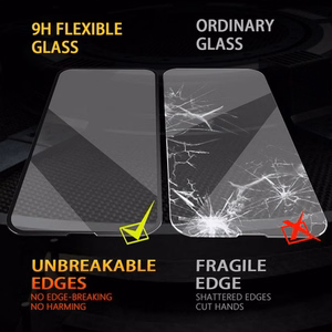 Bestsuit joustava hybridilasi 5D Apple iPhone Xs Max/11 Pro Max - musta