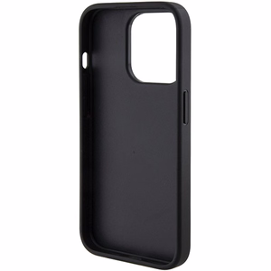 Guess Grip Stand 4G Triangle Strass Suojakuori iPhone 15 Pro Maxille - musta