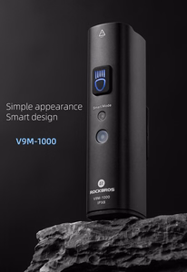 Rockbros V9M-1000 polkupyörän etuvalo, 1000 lm – musta
