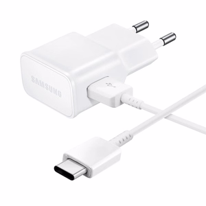 Samsung EP-TA200EWE USB-A 15W Seinälaturi ja EP-DR140AWE USB-A - USB-C Kaapeli (OOB Bulk - vaihtoehtoinen pakkaus) - Valkoinen