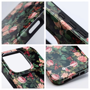 Case for iPhone 15 PRO MAX Forcell F-Protect Mirage compatible with Magsafe Military Drop-Test rose drama