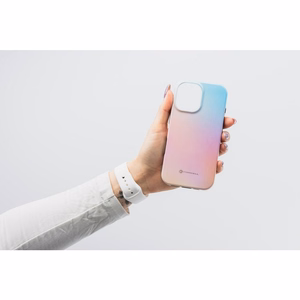 Suojakuori iPhone 15 PRO MAX:lle Forcell F-Protect Mirage MagSafe-yhteensopiva Military Drop-Test vaaleanpunainen sininen