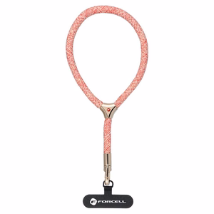 FORCELL F-DESIGN L8X36 wrist phone lanyard with adjustable length (max 18cm in the loop) pink white
