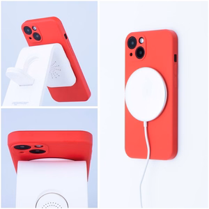 Silikoninen Suojakuori iPhone 11 PRO:lle Mag Cover MagSafe-yhteensopiva punainen