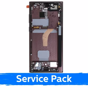 Keskikehys Samsung S908 S22 Ultra / Burgundy / (Service Pack)