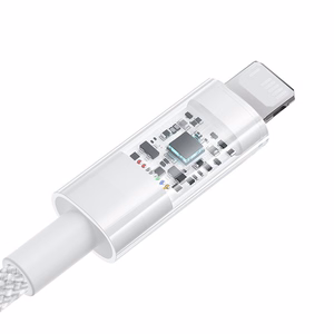 Baseus Gem USB-A – Lightning 2.4A pikalaauskaapeli 2 m, valkoinen