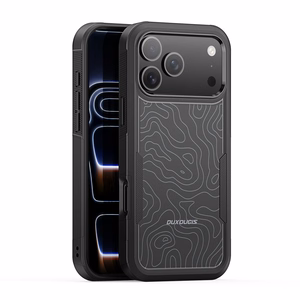 Case Dux Ducis Shld Apple iPhone 17 Pro Max black (Contour Pattern)
