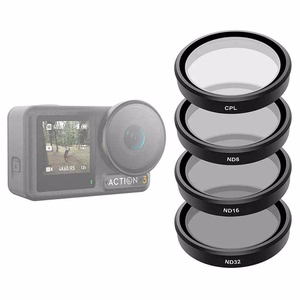 Set of 4 TELESIN CPL/ND8/ND16/ND32 filters for DJI Osmo Action 3 / 4 / 5