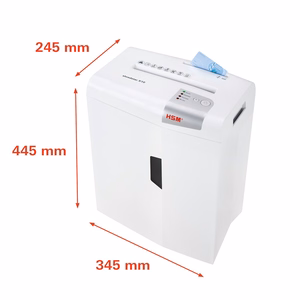HSM shredstar S10 – paperisilppuri, suikaleleikkaava erillisellä CD-leikkurilla, 6 mm (1042121)