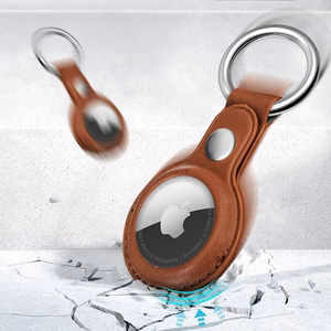 Tech-Protect NaturalFit Suojakuori Apple AirTag 1/2:lle - ruskea