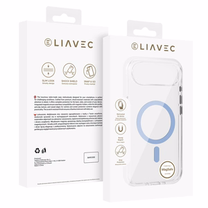 Liavec Pure Suojakuori iPhone 17 Air:lle vaalea sininen