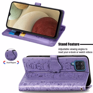 Case Cat-Dog Samsung A145 A14 4G/A146 A14 5G purple