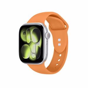 Crong Liquid Apple Watch -ranneke, 38/40/41/42 mm, oranssi