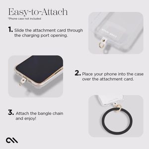 Case-Mate Phone Bangle puhelimen rannehihna, musta