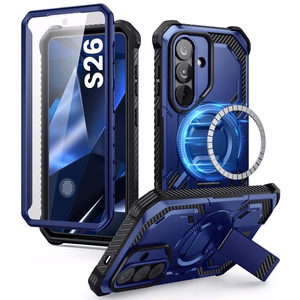 Supcase ArmorBox Mag MagSafe -suojakuori Samsung Galaxy S26:lle laivastonsininen ja musta