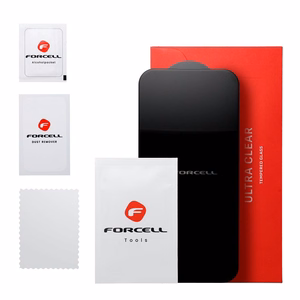 Karkaistu lasi Samsung A24 4G / A25:lle Forcell Ultra Clear Glass musta