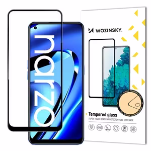 Wozinsky Full Glue karkaistu lasi Realme Narzo 50A:lle
