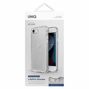 Uniq LifePro Xtreme kotelo iPhone 7 / 8 / SE 2020 / SE 2022 - läpinäkyvä hopea