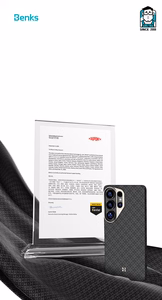 Benks Magnetic Armor Air Armor Grid Kevlar Case Metal Frame 600D (E050) Samsung Galaxy S26 Ultra -puhelimelle musta