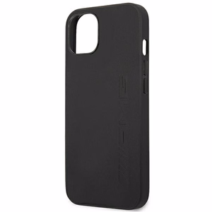 AMG AMHCP14SDOLBK iPhone 14 6.1 "musta / musta kovakotelo Nahka Hot Stamped