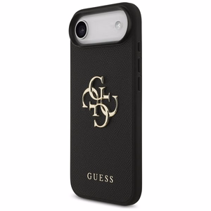 Guess Grained Big 4G & Classic Logo Suojakuori iPhone Airille - musta