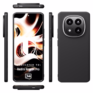 3mk Matt Case Xiaomi Redmi Note 14 Pro 5G/Poco X7 musta